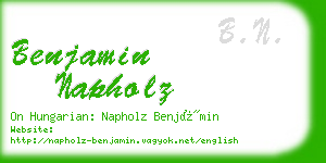 benjamin napholz business card